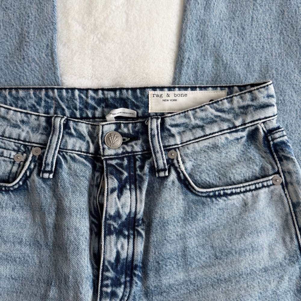 Rag and Bone Alex High-Rise Ankle Straight-Leg Jeans Size 26 - Picture 7 of 13